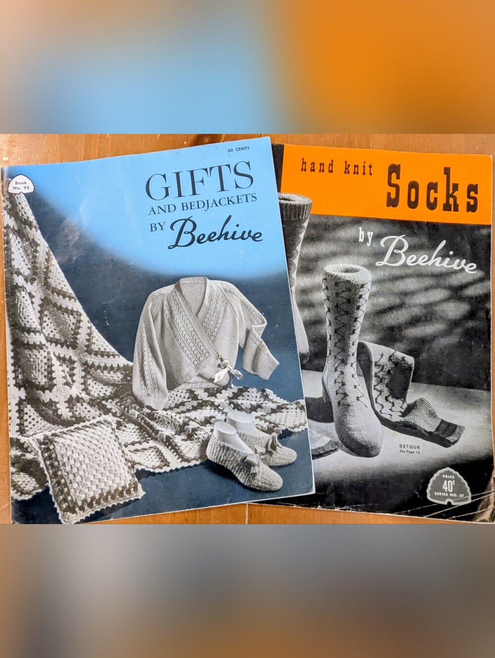 Vintage Beehive Books: Gifts & Bedjackets (#95) and Hand Knit Socks (#37)